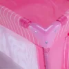 Cuna Corral Toldillo Camping + Maleta Viaje Doble Nivel  Rosa Estampado