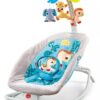 Silla Mecedora Anti Fluido Con  Vibración Pará Bebés Color Blanco
