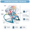 Silla Mecedora, Vibradora Y Musical Para Bebe 3 En 1 Babyon