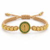 Dúo de Pulseras Virgen de Guadalupe Italiano 6 mm Oro Laminado 18K | Fe, Amor y Protección
