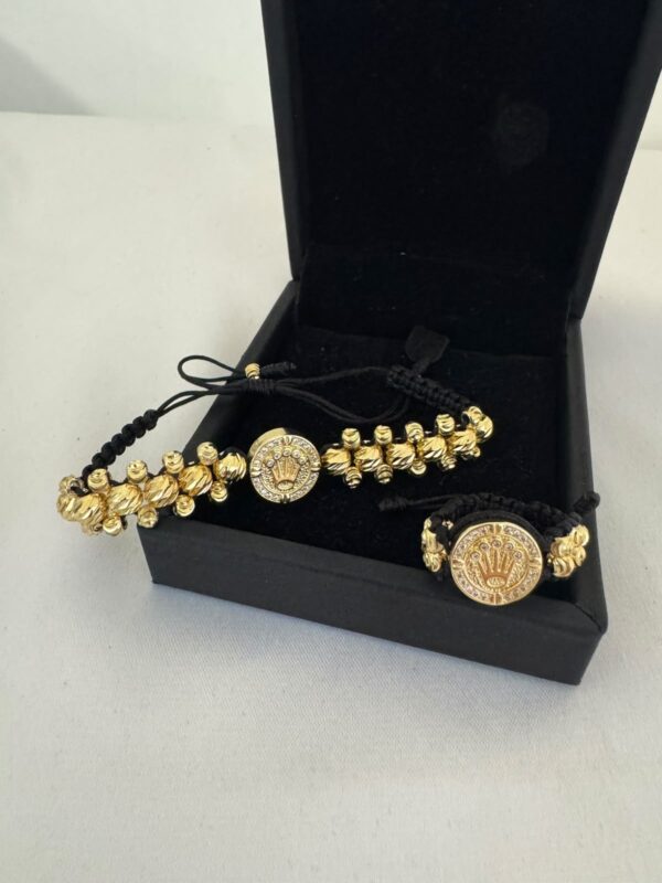 Conjunto Rolex Pulsera 3 Carriles + Anillo Oro Laminado 18K | Elegancia y Distinción
