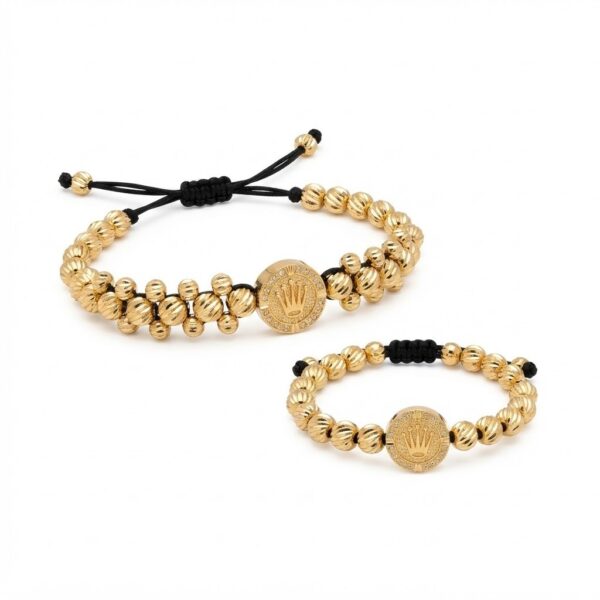 Conjunto Rolex Pulsera 3 Carriles + Anillo Oro Laminado 18K | Elegancia y Distinción