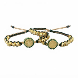 Dúo de Pulseras Virgen de Guadalupe Italiano 6 mm Oro Laminado 18K | Fe, Amor y Unión