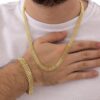 Conjunto Chino Hombre Cadena + Pulsera Oro Laminado 18K | Estilo Masculino y Elegancia