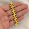 Pulsera Italiano 3 Carriles Oro Laminado 18K | Diseño Moderno y Sofisticado