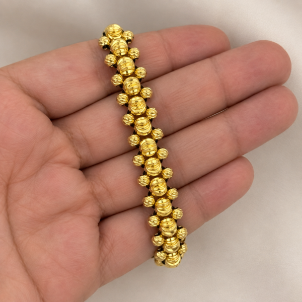 Pulsera Italiano 3 Carriles Oro Laminado 18K | Diseño Moderno y Sofisticado
