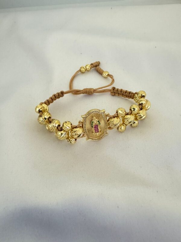Pulsera Virgen de Guadalupe Oro Laminado 18K | Fe y Elegancia