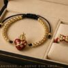Pulsera Anillo Corazón de Jesús Oro Laminado 18K | Elegancia y Devoción