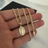 Combo Dama Virgen de Guadalupe Cadena + 2 Pulseras Oro Laminado 18K | Fe y Elegancia