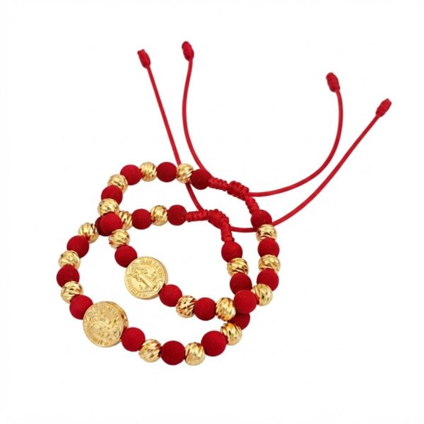b19116dfc84c3808044c2705f597c53c3c8a04763e88b3dbe99a627ac8bcf11a.jpeg Pulsera San Benito Protección Oro Laminado 18K | Fe y Amor