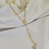 Rosario Virgen Milagrosa Dama 50 cm Oro Laminado 18K | Fe y Elegancia