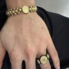 Conjunto Rolex Pulsera 3 Carriles + Anillo Oro Laminado 18K | Elegancia y Distinción