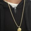 Collar San Benito Oro Laminado 18K | Protección y Fe