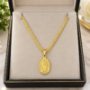 Combo Dama Virgen de Guadalupe Cadena + 2 Pulseras Oro Laminado 18K | Fe y Elegancia