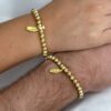 Dúo de Pulseras Italiano Virgen de Guadalupe Oro Laminado 18K | Fe y Elegancia