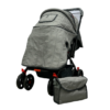 Coche de Bebé Baby On Deluxe Reversible con Capota Extra Grande y Pañalera
