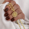 Cadena Gucci Dama + Dije Virgen de Guadalupe Oro Laminado 18K | Elegancia y Devoción