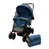 Coche de Bebé Baby On Deluxe Reversible con Capota Extra Grande y Pañalera