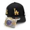 Combo Pulsera + Reloj + Gorra Hombre Oro Laminado 18K