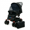 Coche de Bebé Baby On Deluxe Reversible con Capota Extra Grande y Pañalera