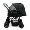 Coche de Bebé Baby On Deluxe Reversible con Capota Extra Grande y Pañalera