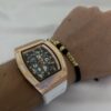 Combo Reloj Richard Rosado + Pulsera Oro Laminado 18K