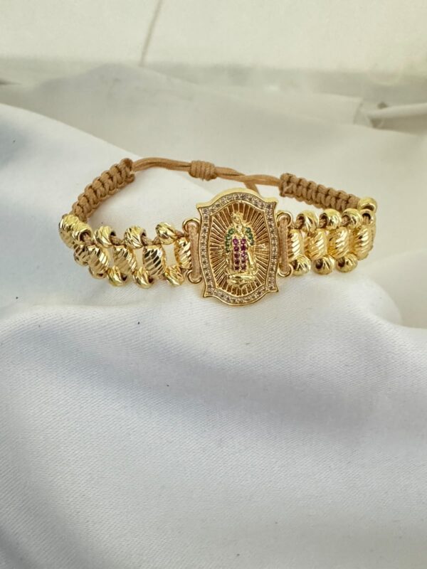Pulsera Hombre Canutillo Oro Laminado 18K